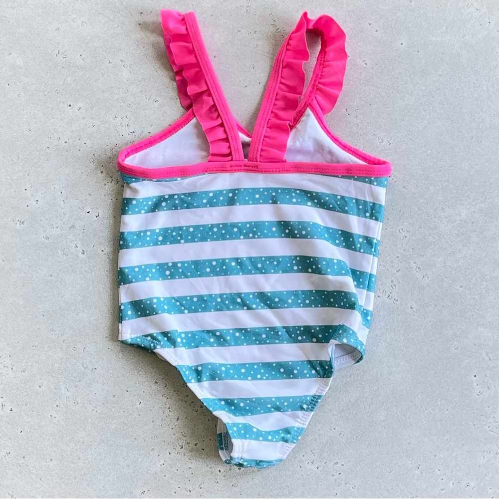 Disney Baby Little Mermaid One Piece Ruffle Bathing Suit 18M - Picture 4 of 6